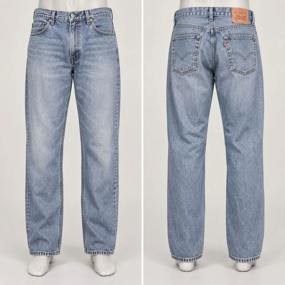 Levi’s 550 men’s jeans 34x32 relaxed fit light wash tapered leg denim